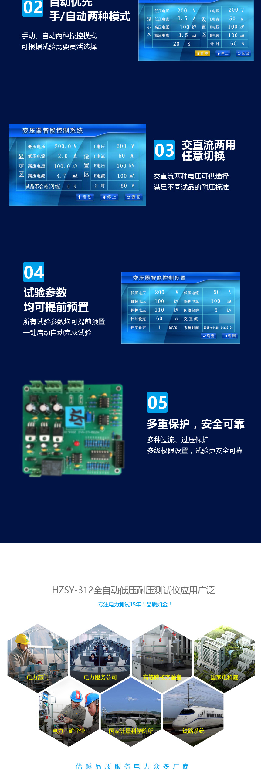 HZSY-312全自动低压耐压测试仪