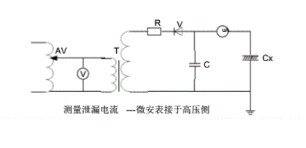 泄漏电流试验接线